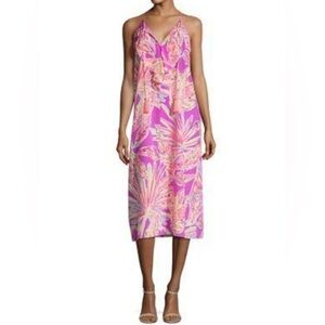 Lilly Pulitzer Lachelle 100% Silk Midi Dress — Amethyst Sunseekers